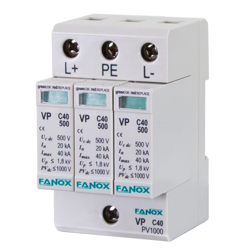 Photovoltaïc installation surge arrester VP C40 Series FANOX