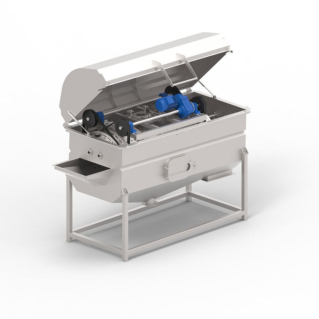 Vegetable washing machine 60t/h EIMA Engineering GmbH drum / spraying / low water consumption