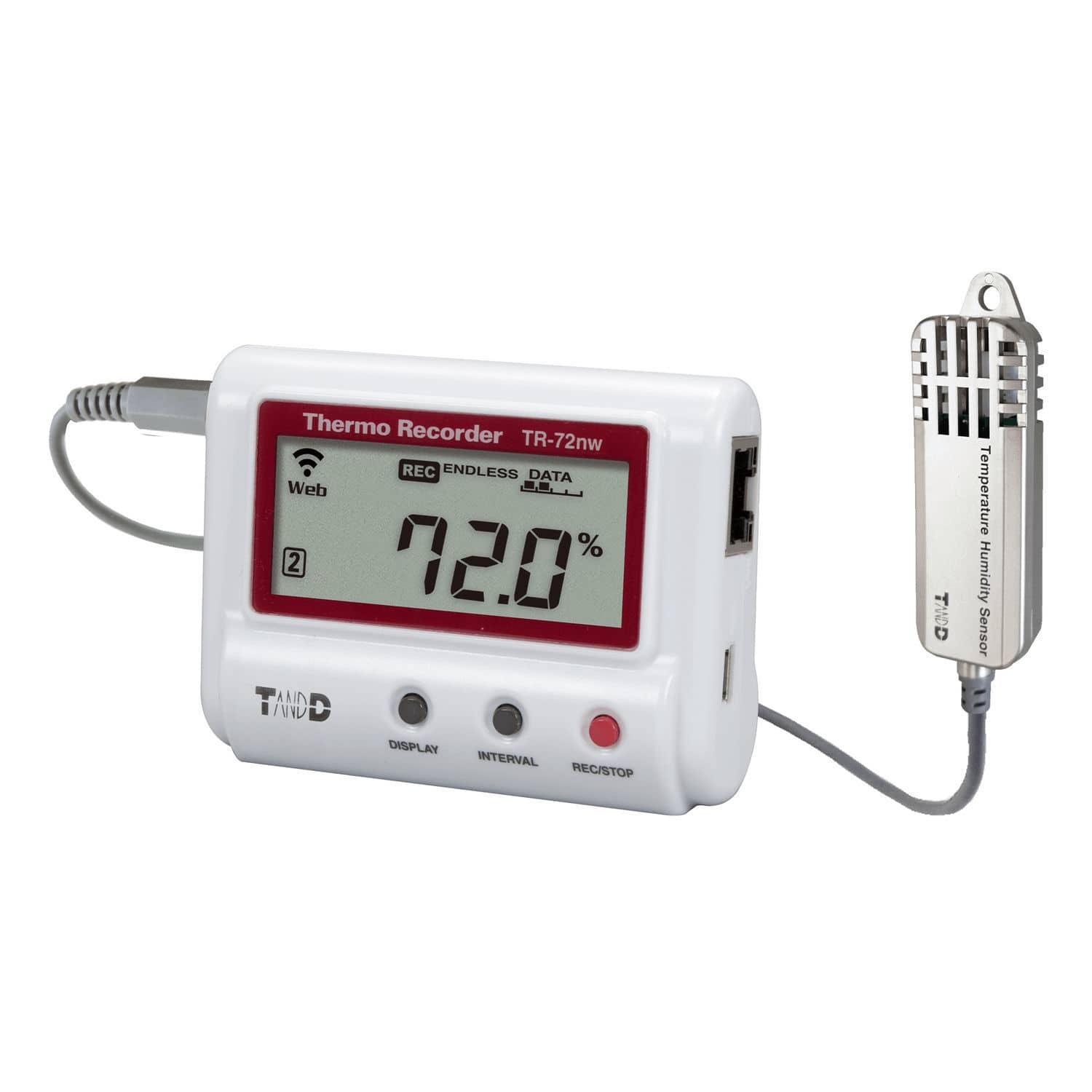 Temperature And Humidity Data Logger - TR-72nw-S - T&D Corporation - On ...