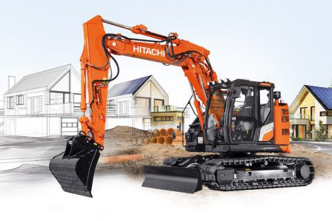 Medium excavator - ZX135US-7 - Hitachi Construction