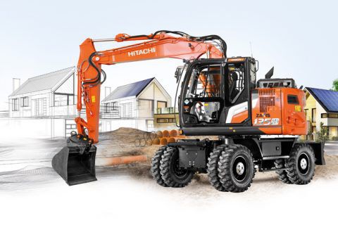 Medium excavator - ZX135W-7 - Hitachi Construction Machinery