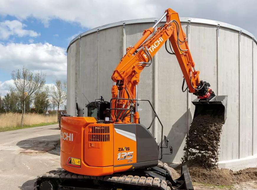 Medium excavator - ZX135US-7 - Hitachi Construction