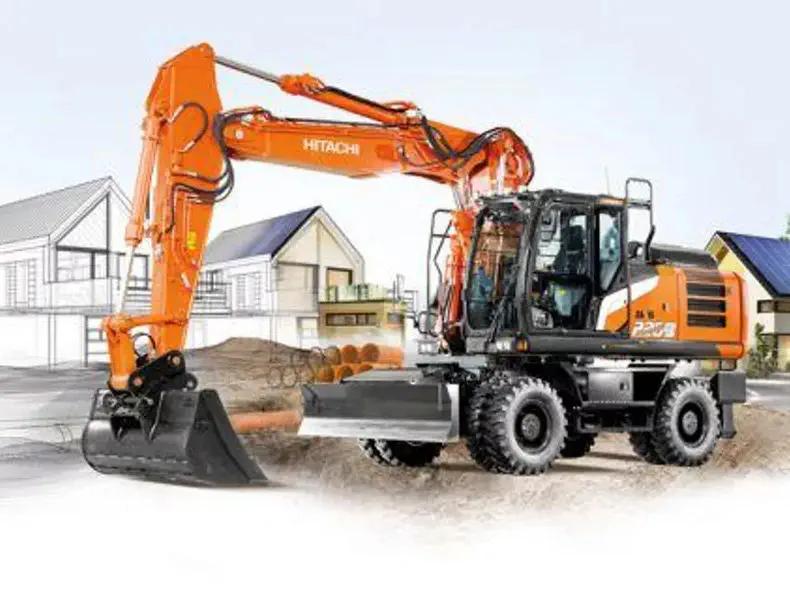 Medium excavator - ZX220W-7 - Hitachi Construction Machinery