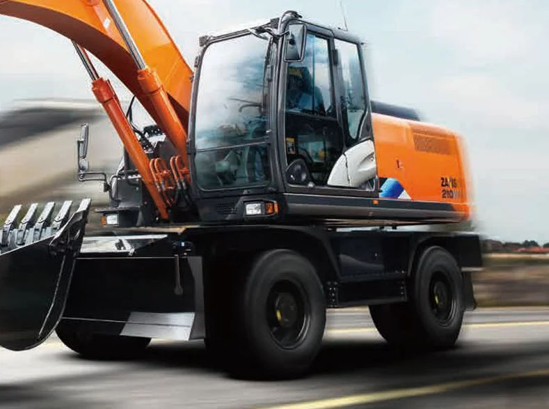 Medium excavator - ZX210W-5A - Hitachi Construction Machinery