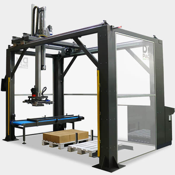 Automatic palletizer - TRON 4 - DM PACK - Cartesian / for boxes / handling