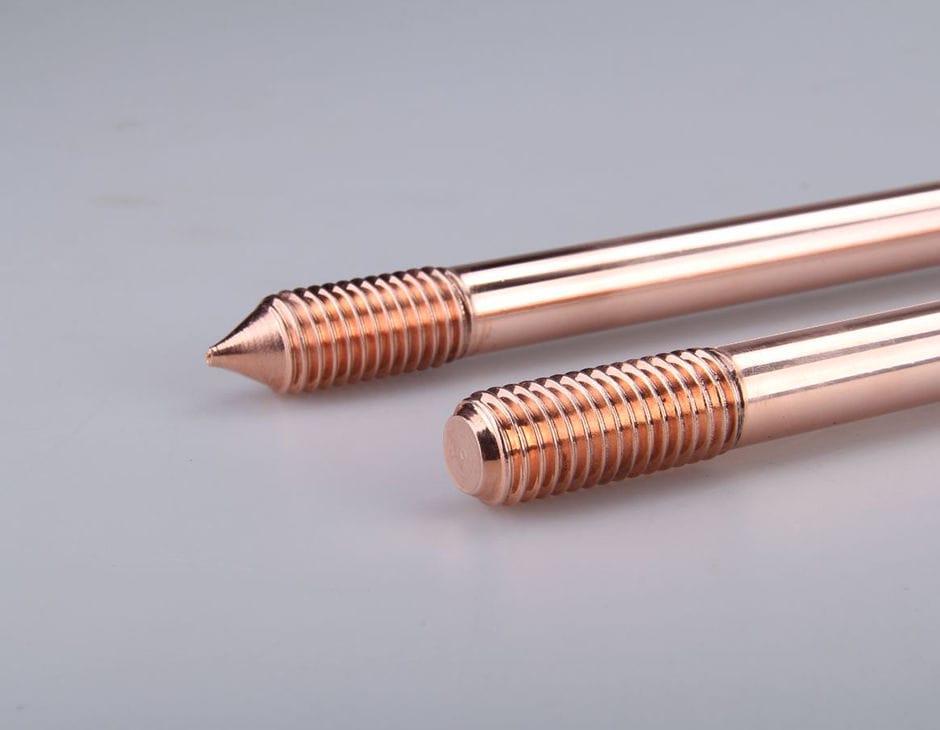 Copper ground rod / round / simple OLTA, OLTH series Orbital