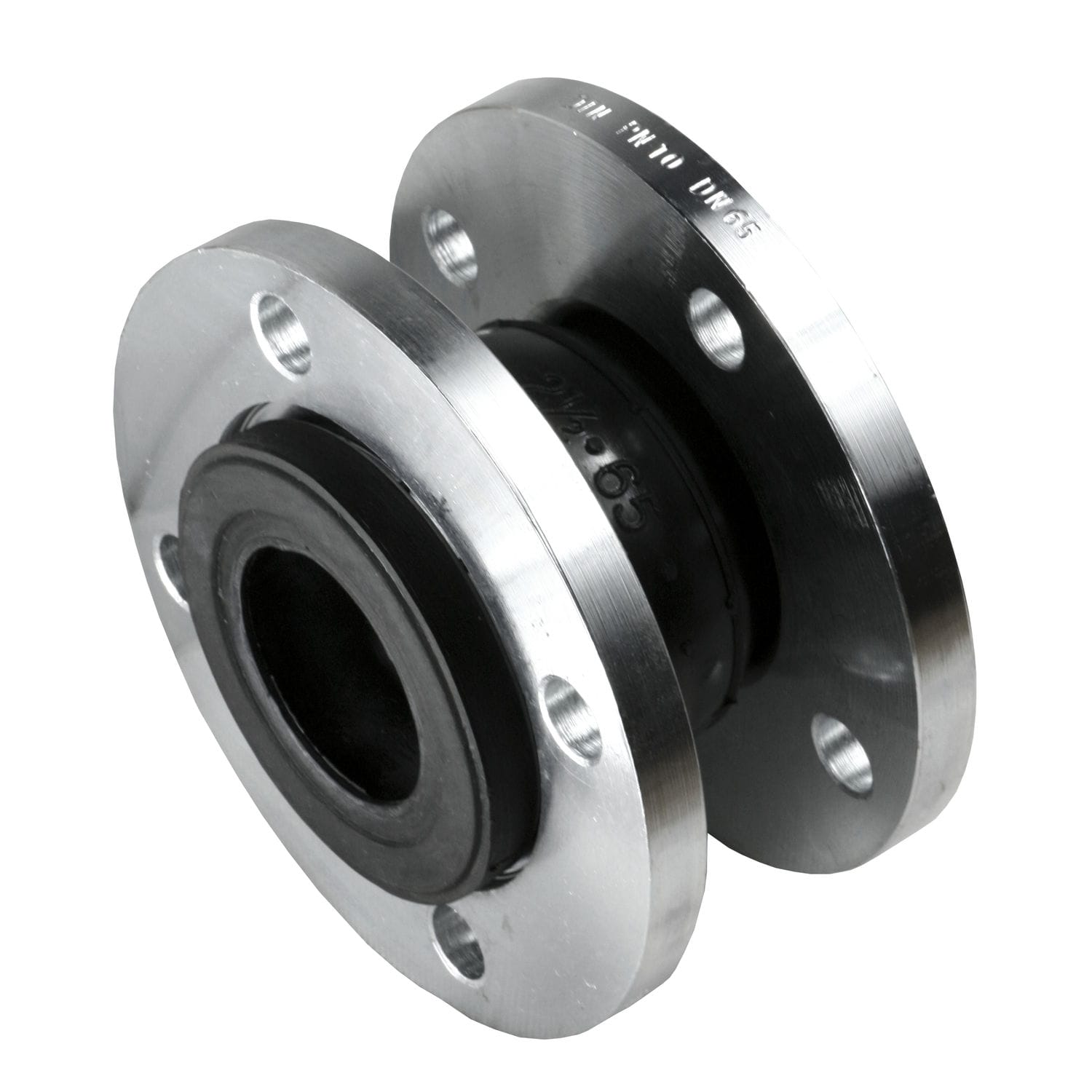 Flange expansion joint KTN rubber / round / vibration damping