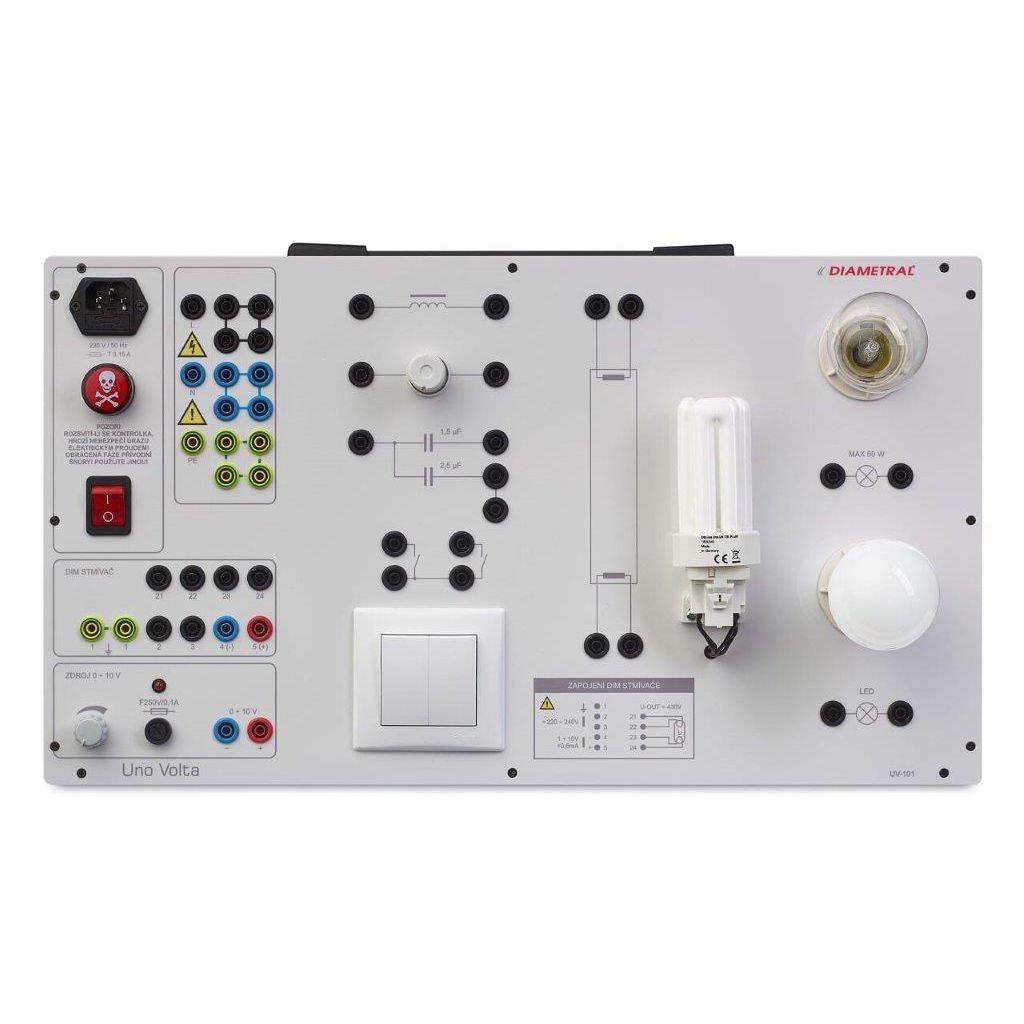 Electrical installation demonstration board UV101 Diametral a.s.