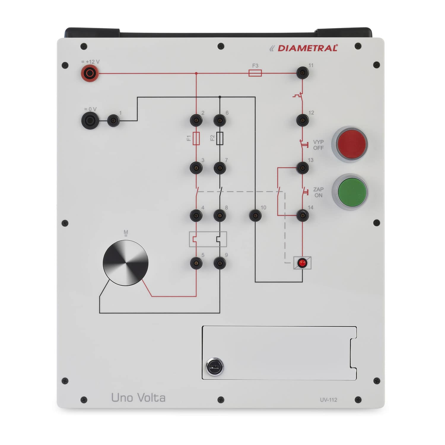 Electrical installation demonstration board UV112 Diametral a.s.