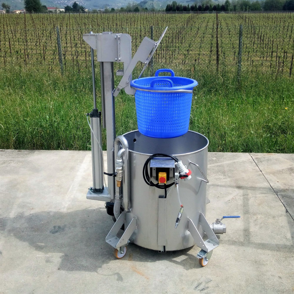 Drum food washing machine LC Favrin S.r.l. for vegetables / for fruit