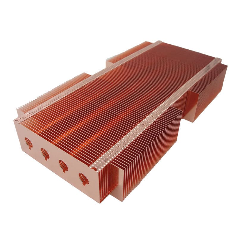 Copper heat sink A1672 Awind heat sink skived fin