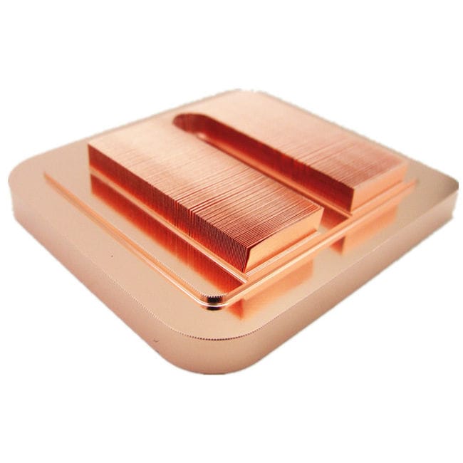 Copper heat sink A1753 Awind heat sink skived fin