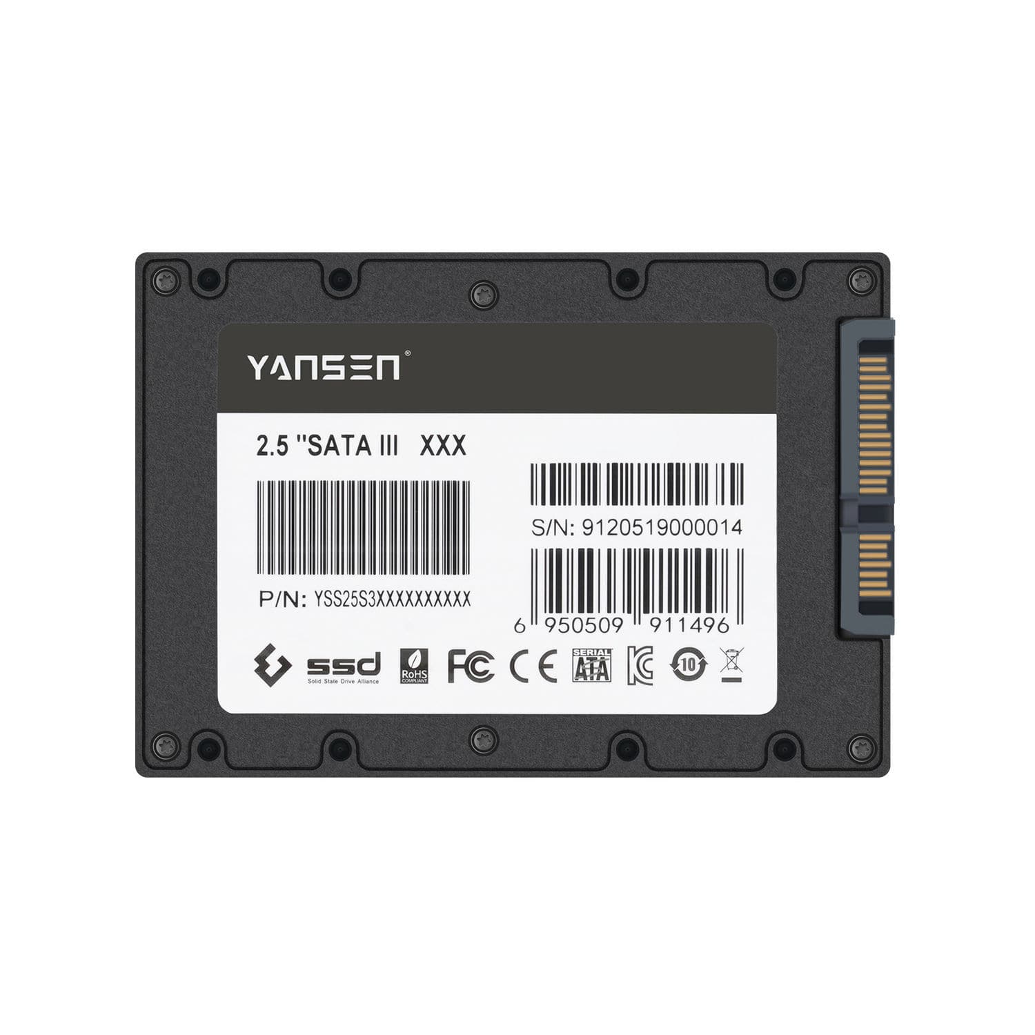 SATA III SSD - YSS25S3 - KingSpec - internal / 2.5"