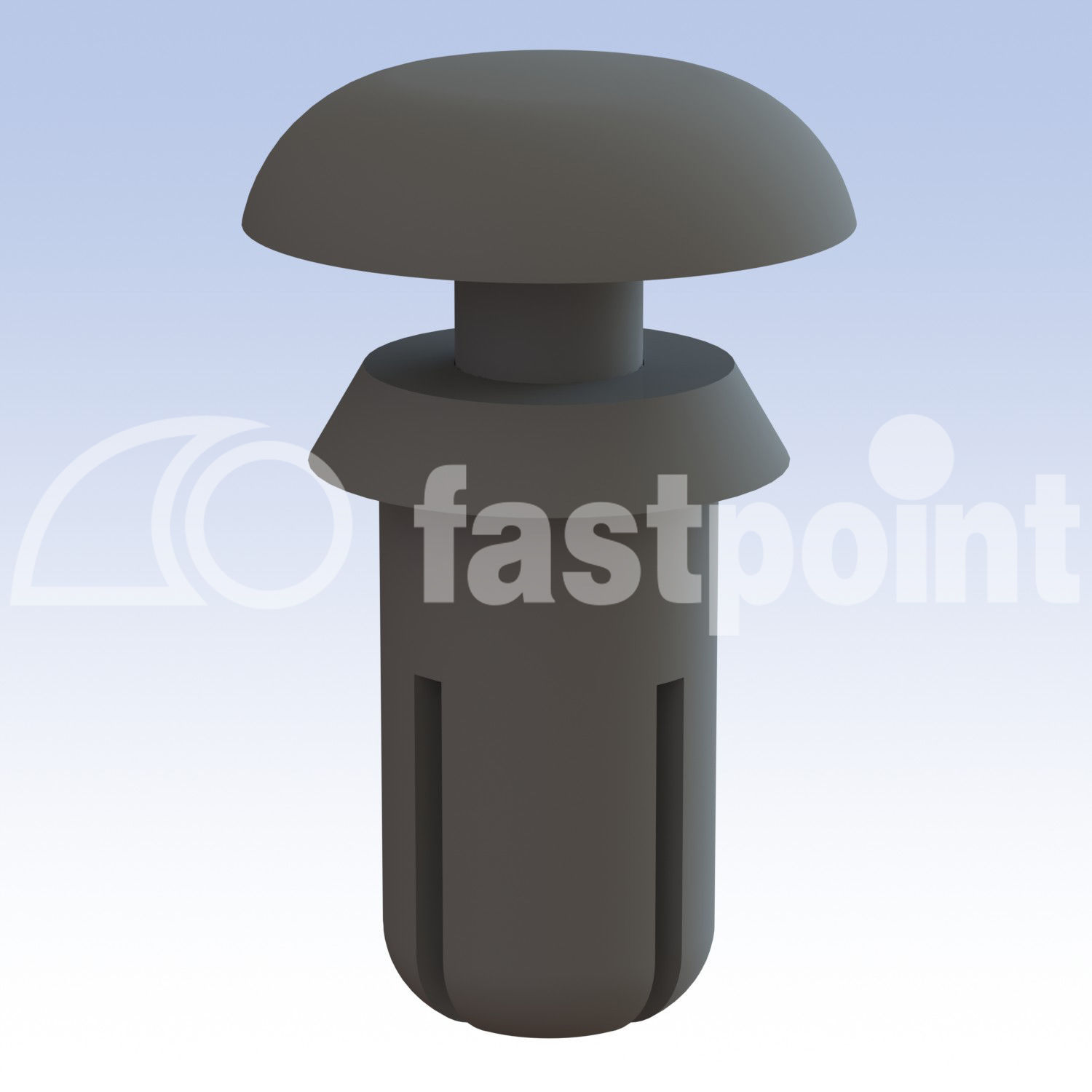 Snap head rivet 107 series Fastpoint Srl plastic