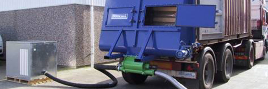 Bulk unloading unit - Ehcolo A/S - container / fully-automatic