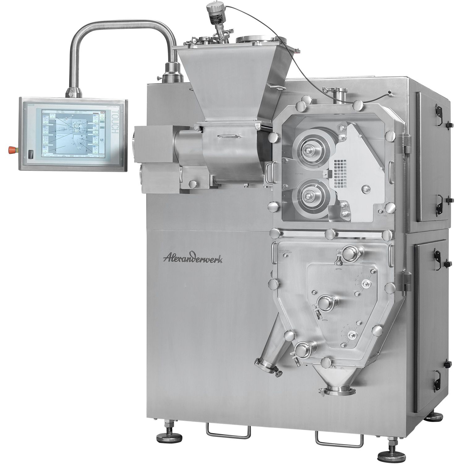 Granulation roller compactor WP 200 Pharma Alexanderwerk for the