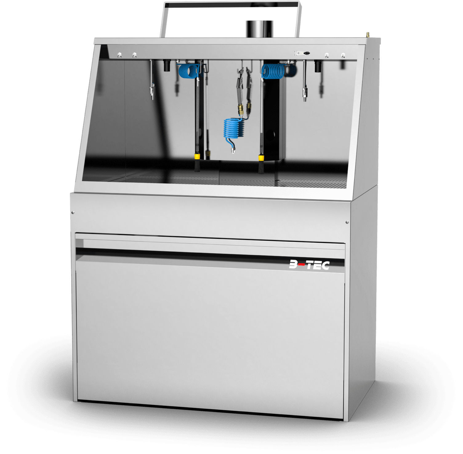 Water washing machine M1200 series BTEC GmbH spray / solvent