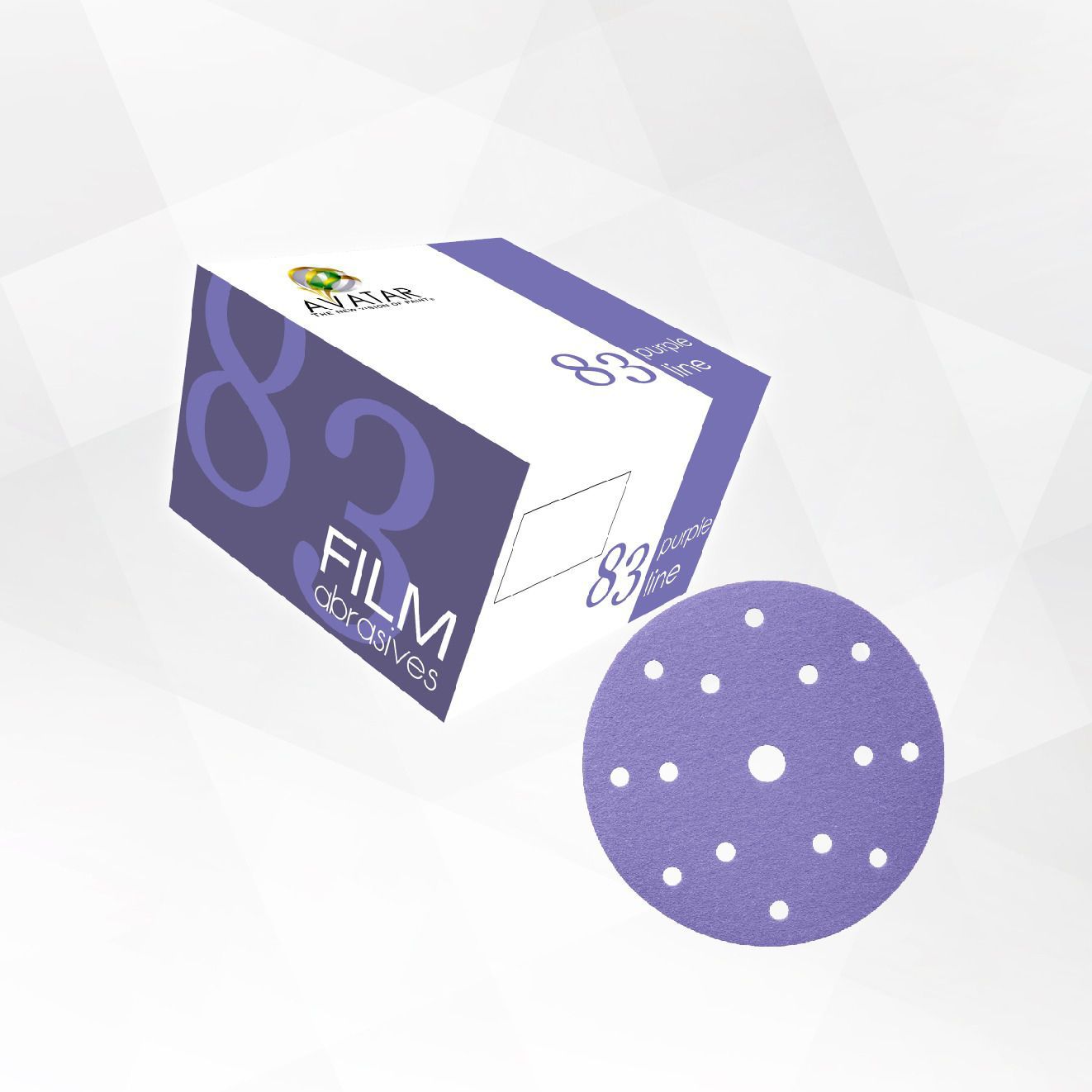 Polishing film Purple Disc Global Refinish Trading Center Ltd abrasive / ceramic / perforated