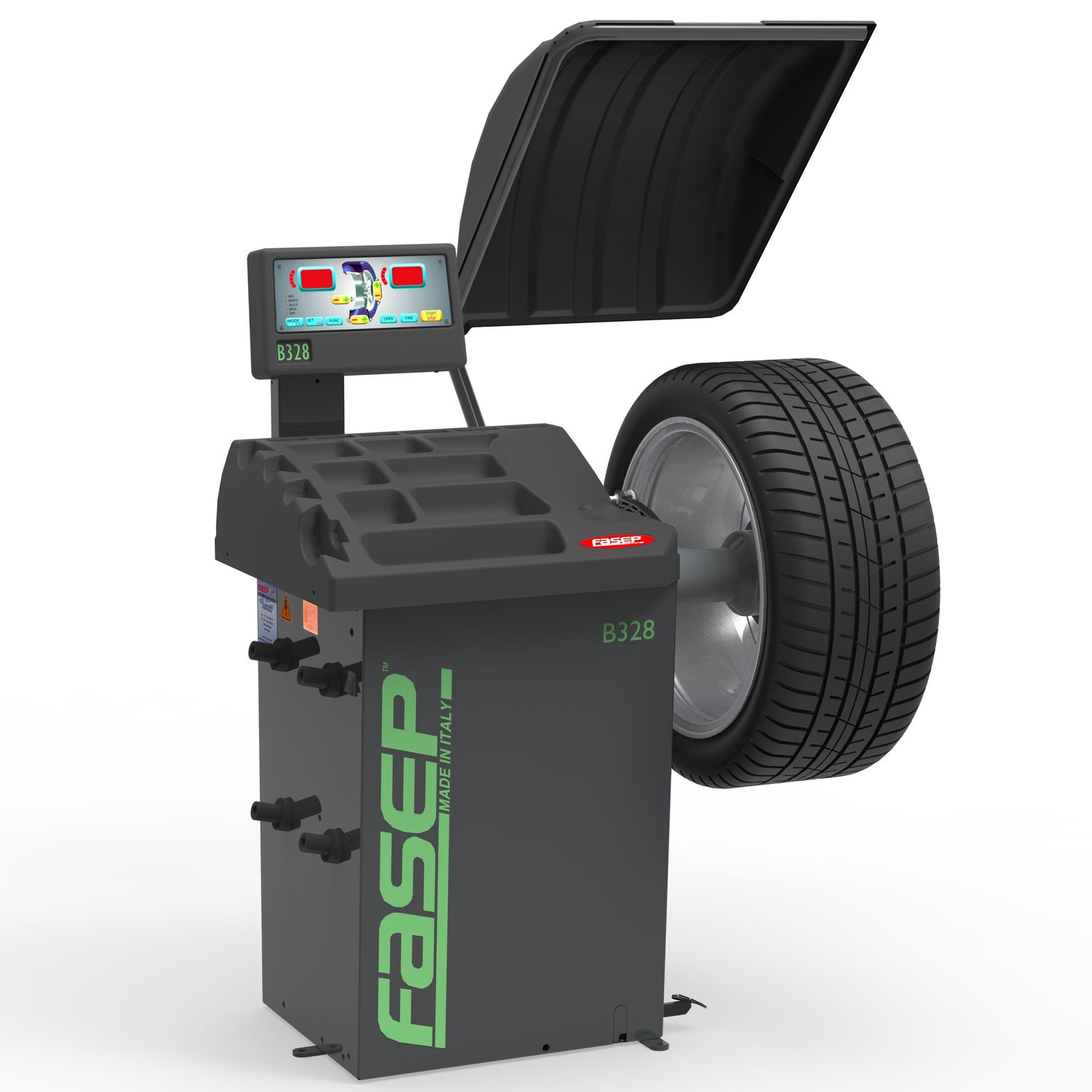 Car wheel balancer B328 Cayman FASEP 2000 SRL for trucks / automatic