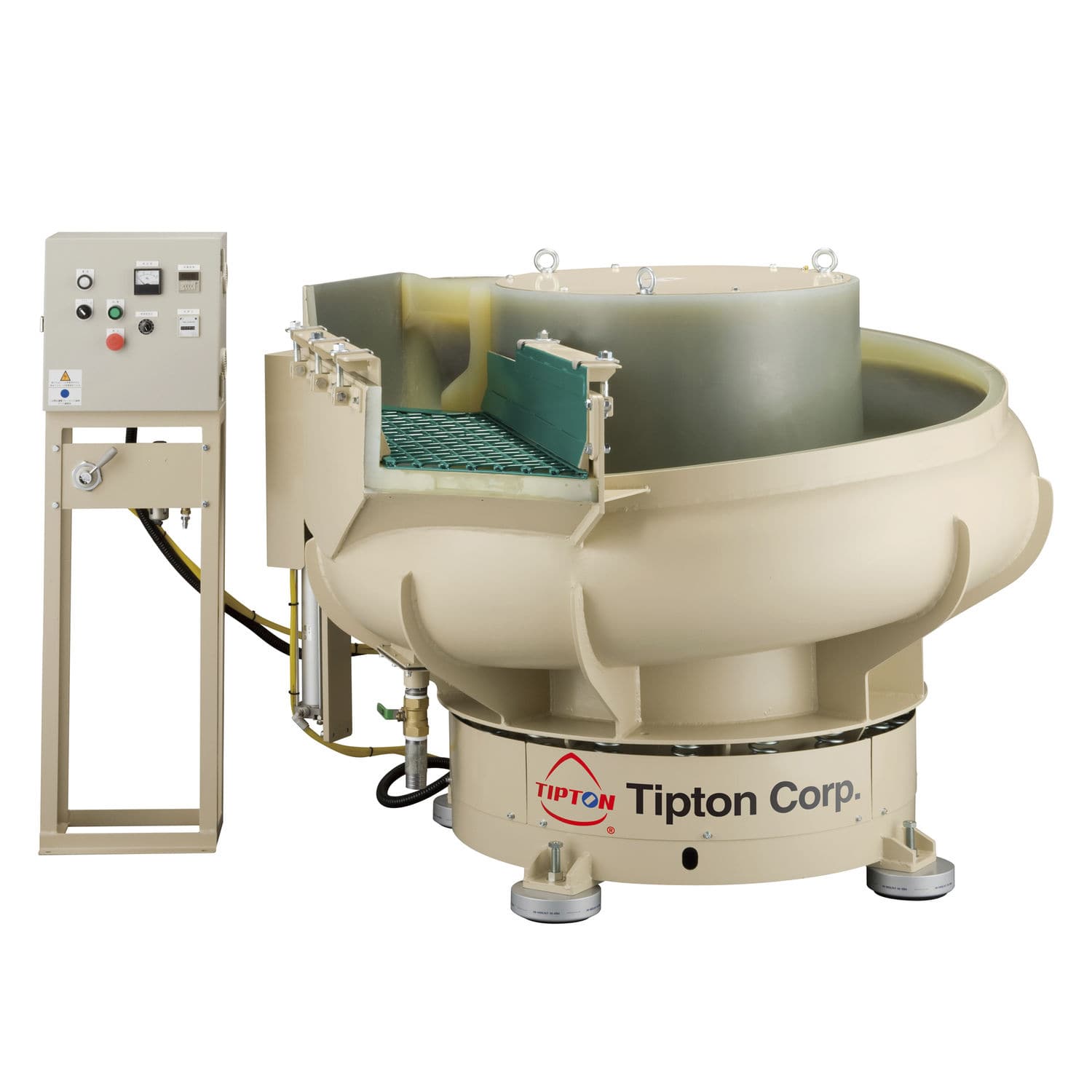 Grinding vibratory finishing machine Tipton Corp. polishing