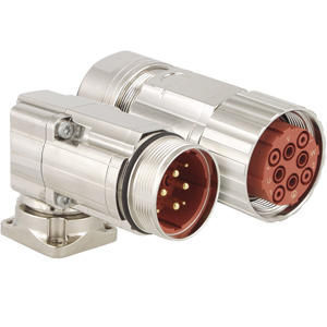 Electrical power supply connector - IC AUTOMATION - straight / elbow ...