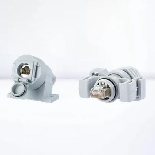 RJ45 electrical connector - IC AUTOMATION - Ethernet / rapid / push-pull