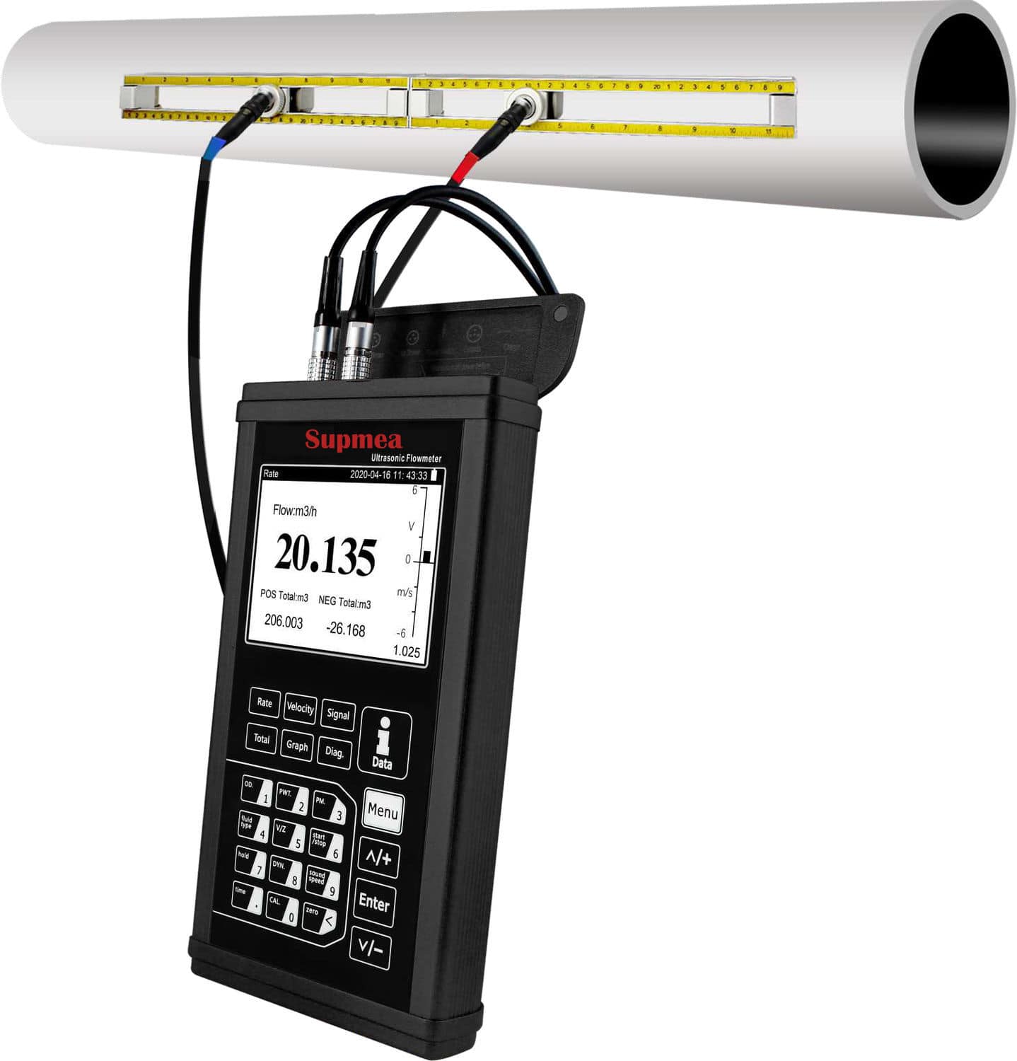 Ultrasonic Flow Meter - SUP-2000H - Supmea Automation - For Liquids ...