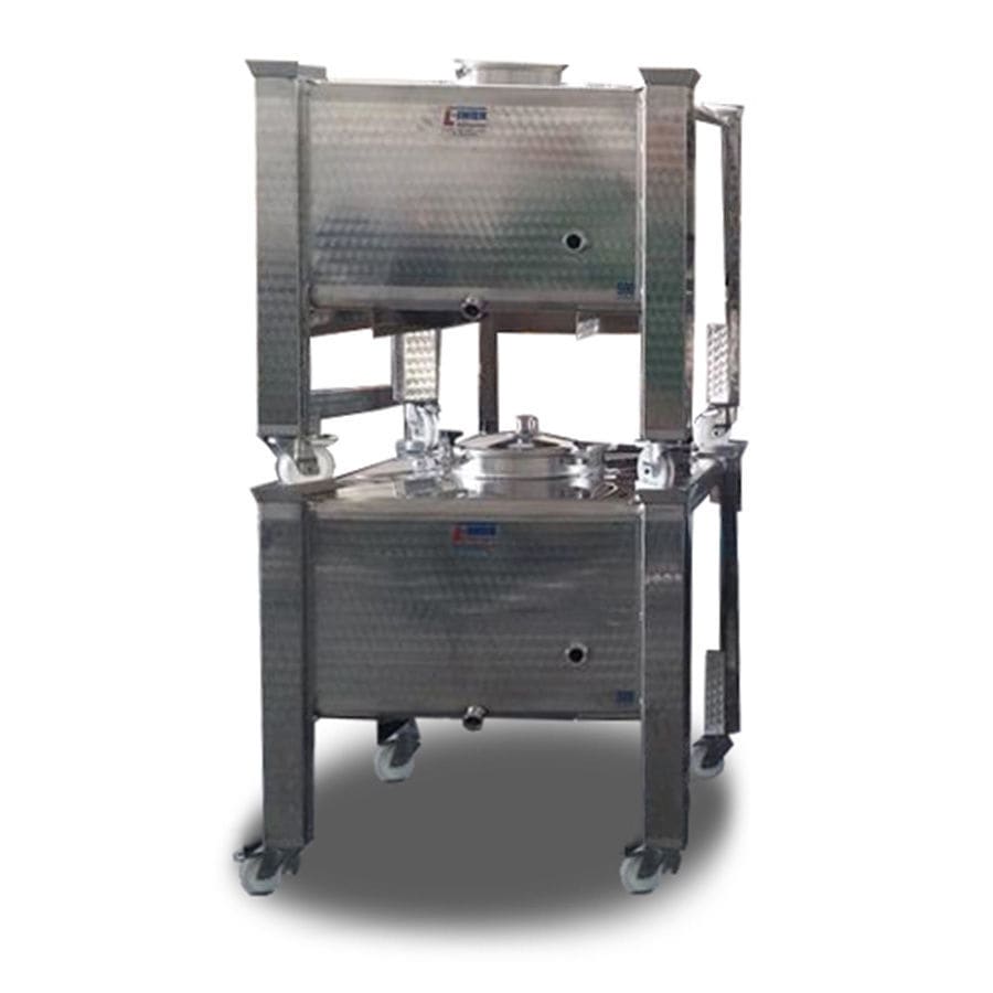 Rectangular Inox Container Rectangular tank - L - INOX d.o.o. - for wine / stainless steel / mobile