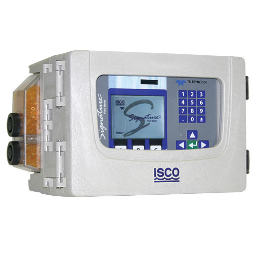 Ultrasonic flow meter Signature® Teledyne Isco bubbler / for wastewater / clampon