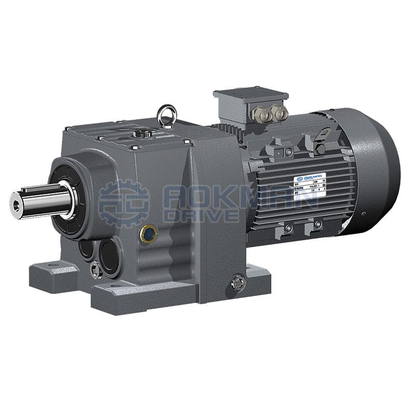 Helical gear gear-motor - R Series - Zhengzhou Aokman Machinery Co