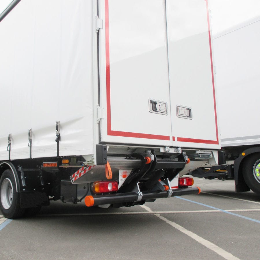 Foldable lift gate DHRC.10 Dhollandia for trucks / electric