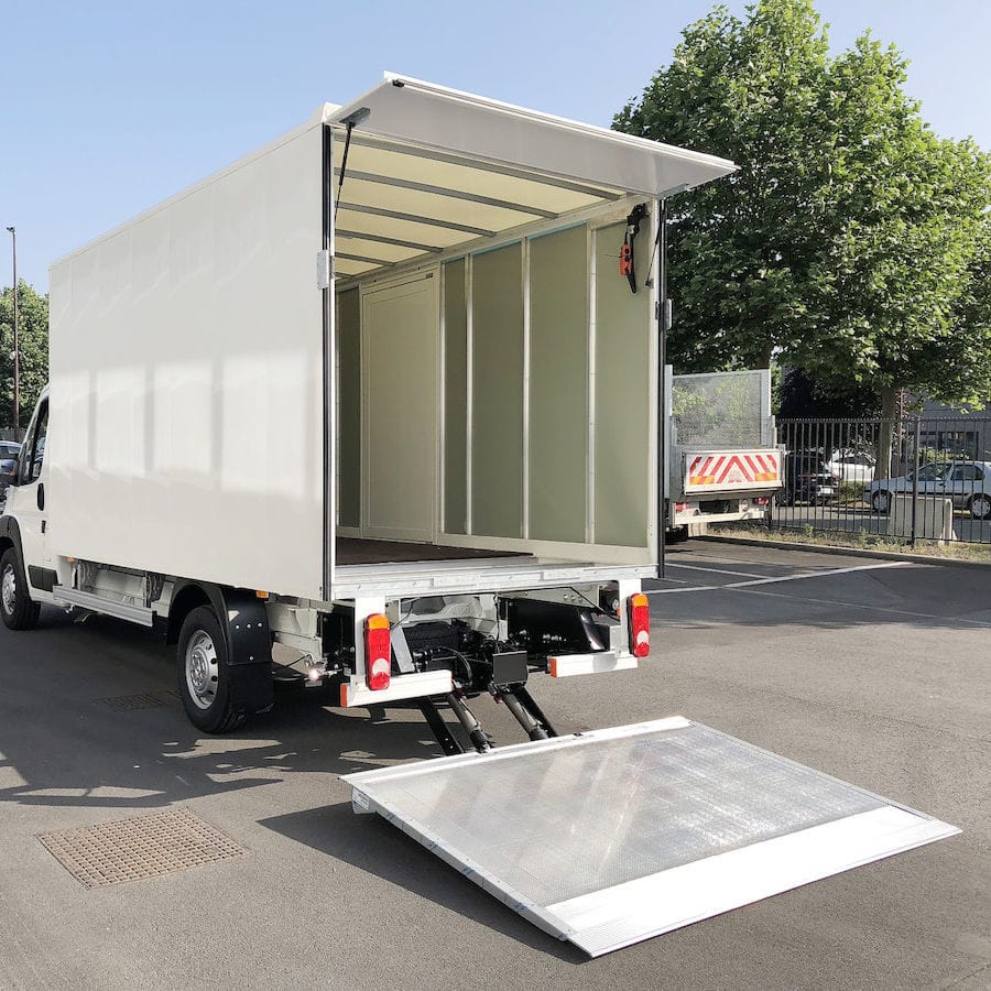 Retractable lift gate DHLC.08 series Dhollandia electric / vehicle