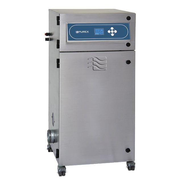 Floorstanding fume extractor 800i PVC Purex International mobile