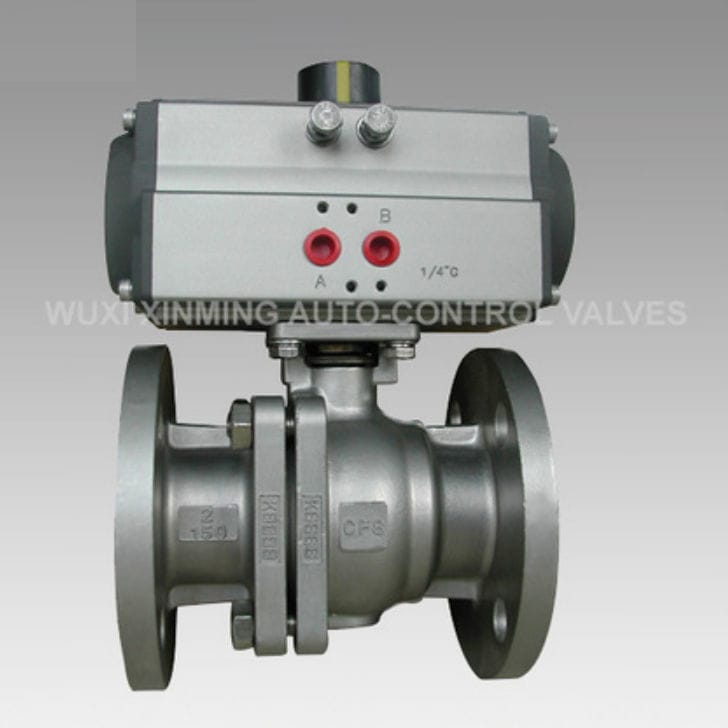 Ball valve Wuxi Xinming AutoControl Valves Industry Co., Ltd. pneumatic / flange / flange