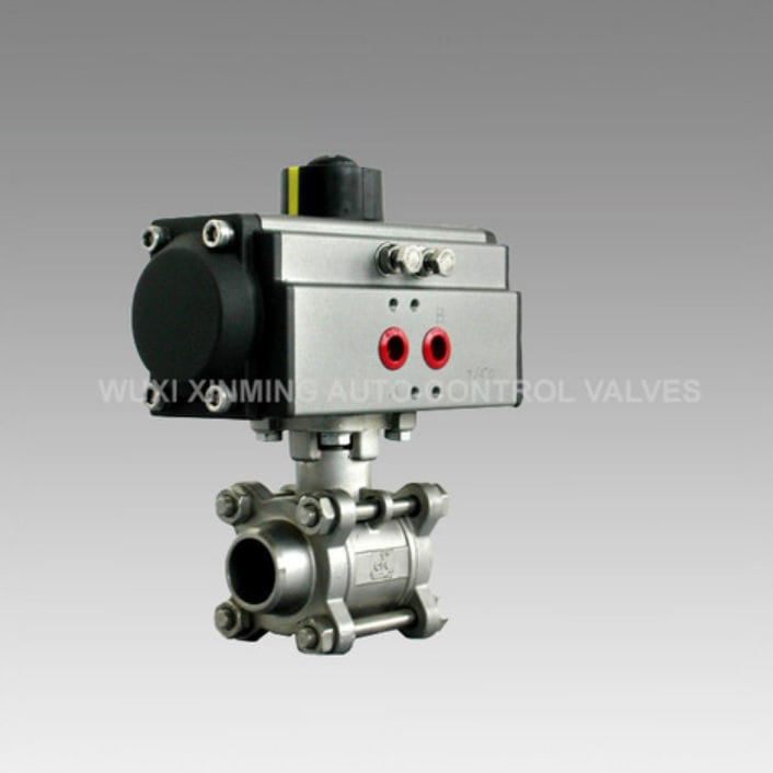 Ball valve Wuxi Xinming AutoControl Valves Industry Co., Ltd. pneumatic / 3piece / weld