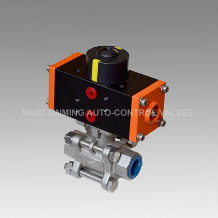 Ball valve Wuxi Xinming AutoControl Valves Industry Co., Ltd. pneumatic / threaded