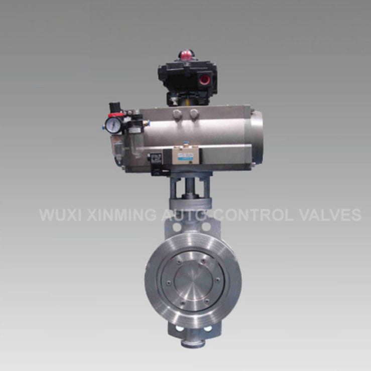 Butterfly valve Wuxi Xinming AutoControl Valves Industry Co., Ltd. pneumatic / inox / high