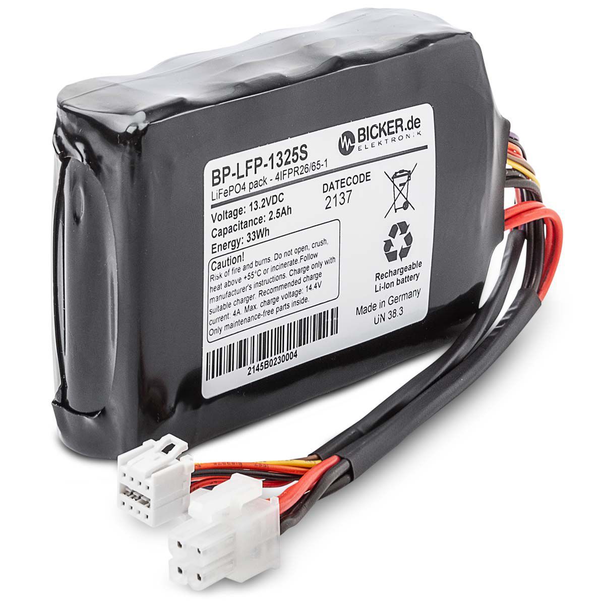 LiFePO4 battery module - BP-LFP-1325S - Bicker Elektronik GmbH - for ...