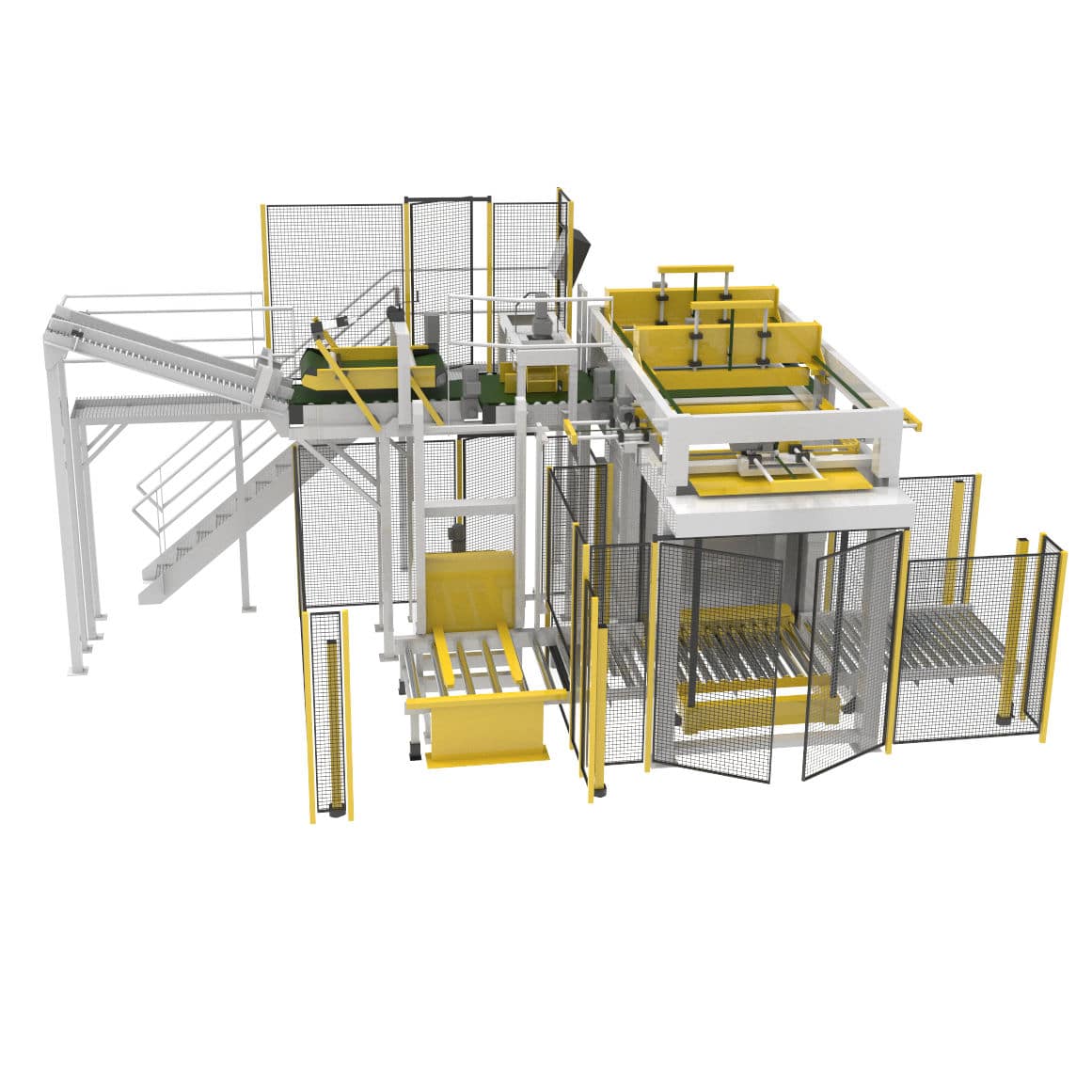 High Level Infeed Palletizer - ARCUS 2000 P/B - NEWTEC BAG PALLETIZING ...