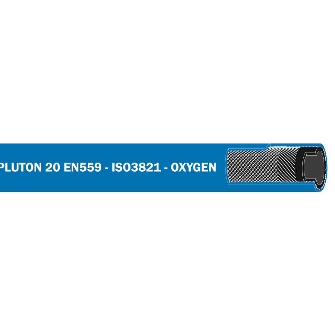 Gas hose PLUTON BLUE Industrial Hose for oxygen