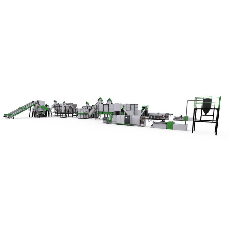 PET recycling line AWSPET Aceretech with pelletizing