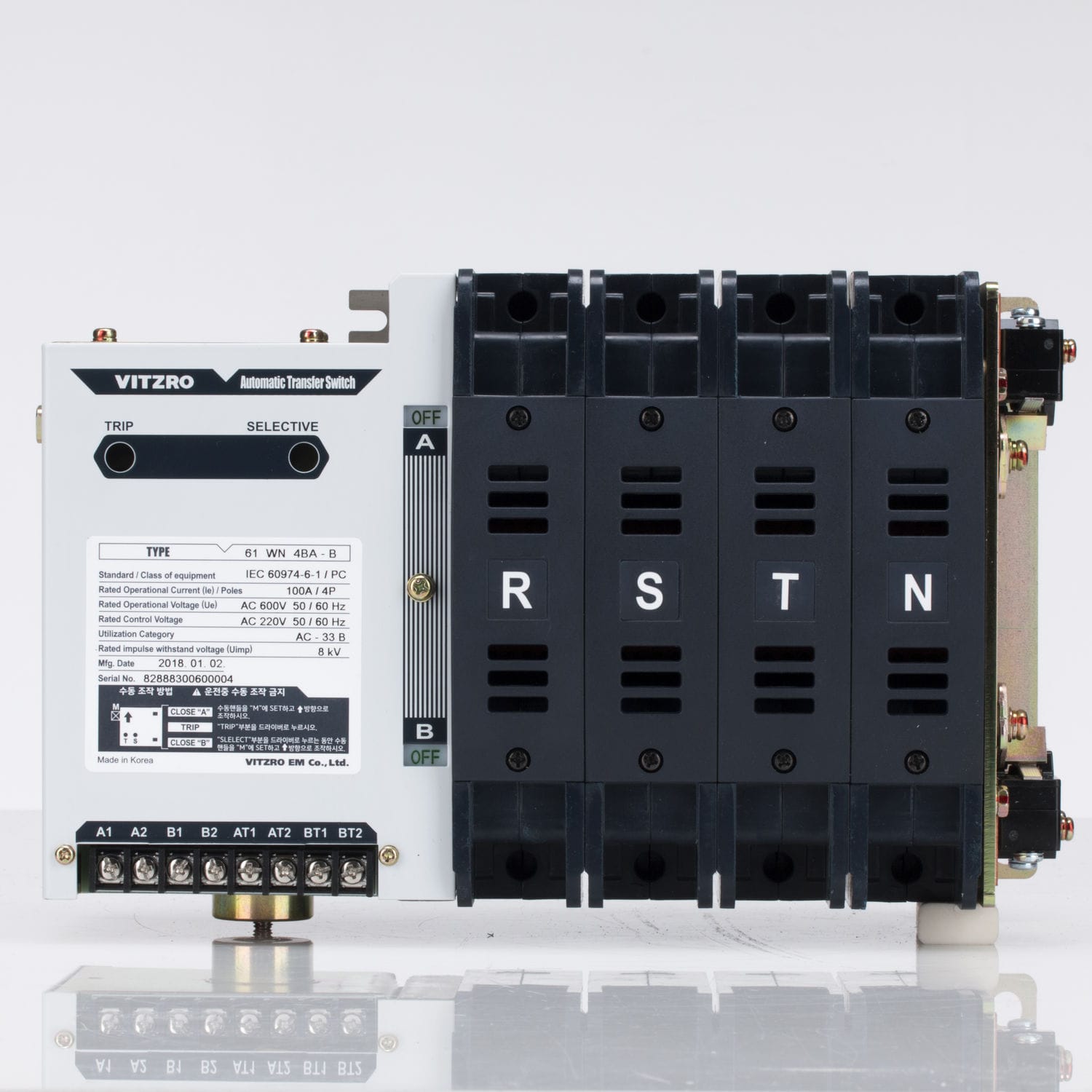 Automatic transfer switch - WN series - VitzroEM Co., Ltd