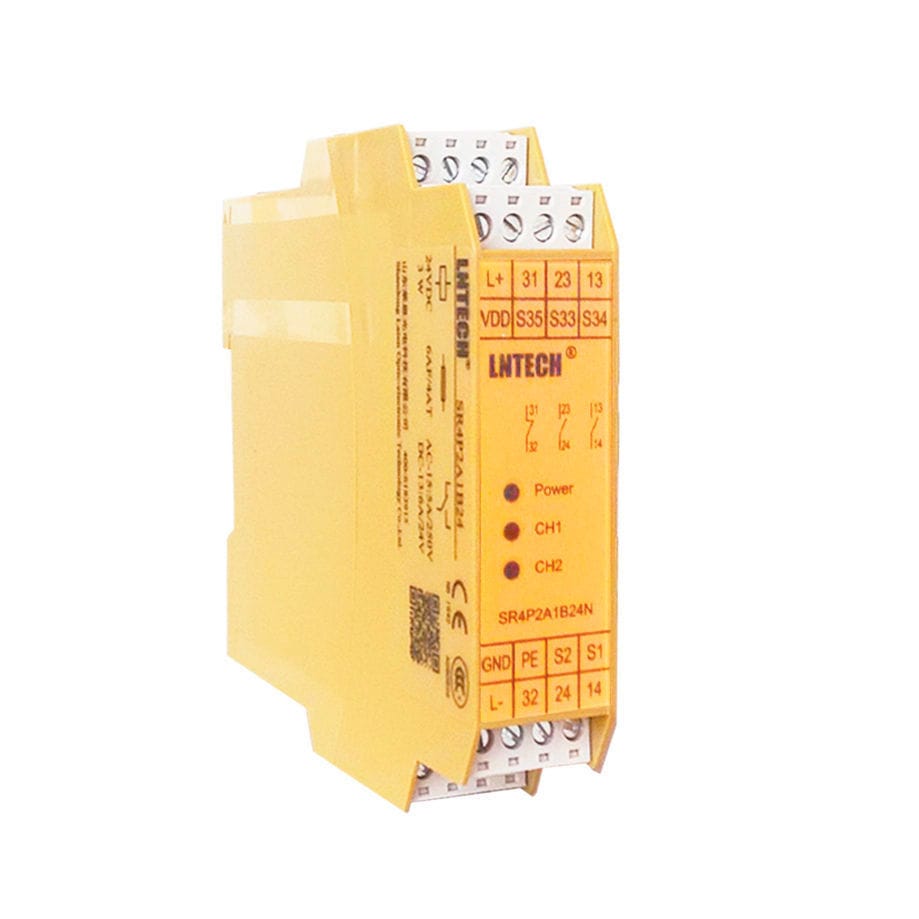 Emergency stop safety relay - SR4P2A1B24P - Shandong laien optic ...