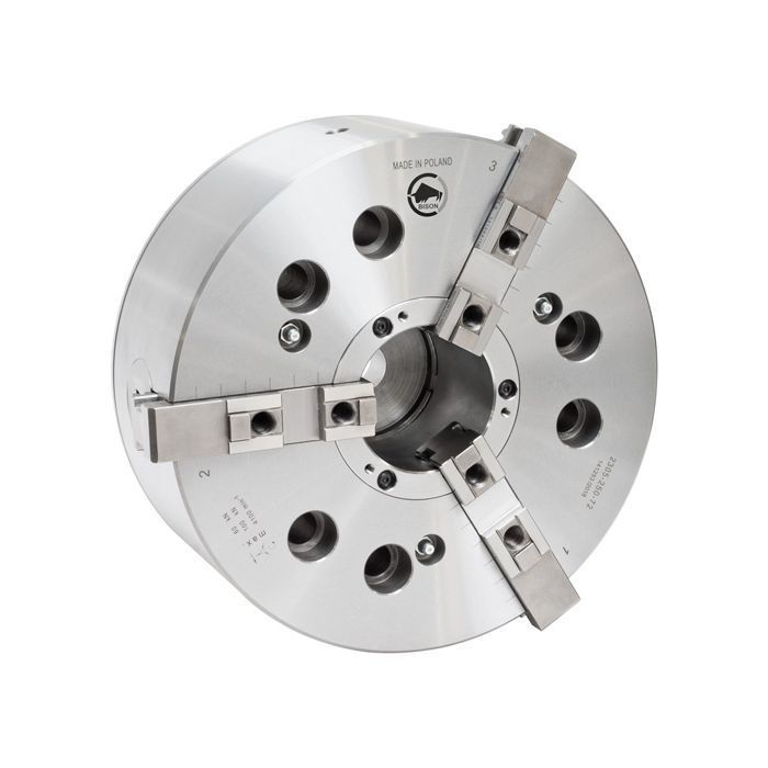 Power chuck - 2305-200-45 - Bison S.A. - 3-jaw / steel / for CNC machines