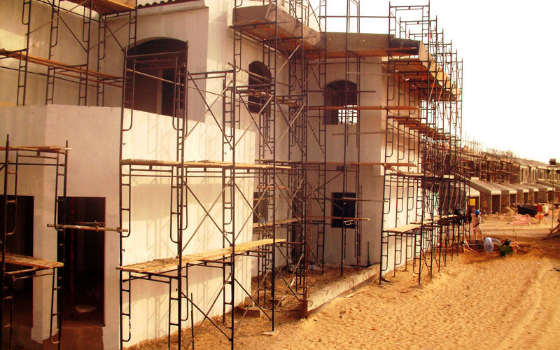 Fixed scaffolding SCAFFCO modular / stairway / facade