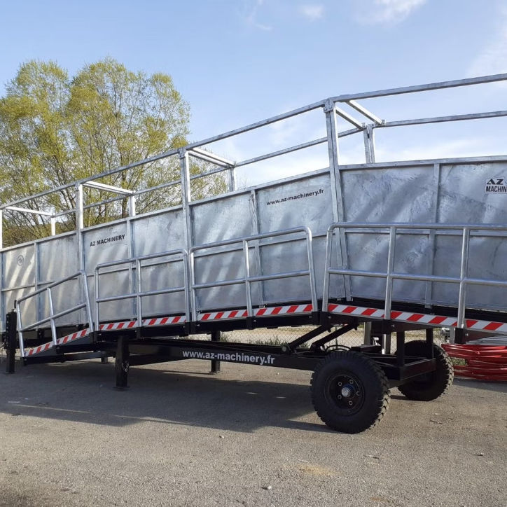 Trailer ramp - TOP AGRI - AZ RAMP - floor / mobile / galvanized