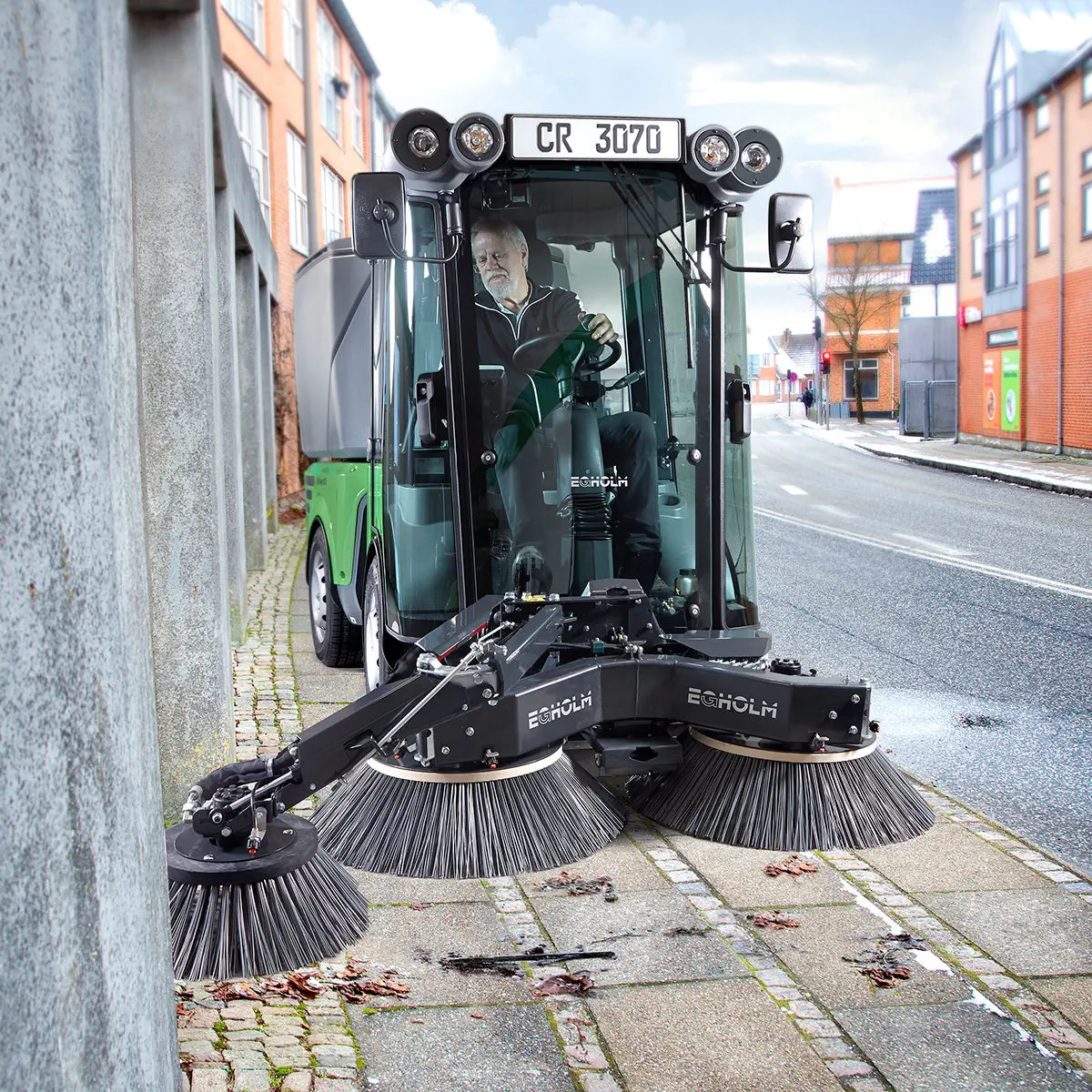 Ride-on sweeper - City Ranger 3070 - EGHOLM - vehicle-mount