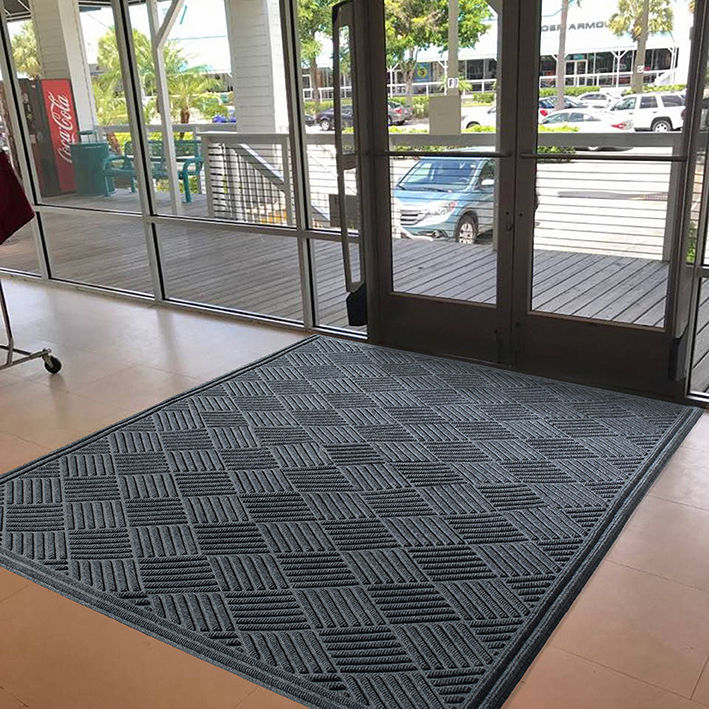 Anti Slip Mat Dust Control Rubber Polyester 151 Diamond