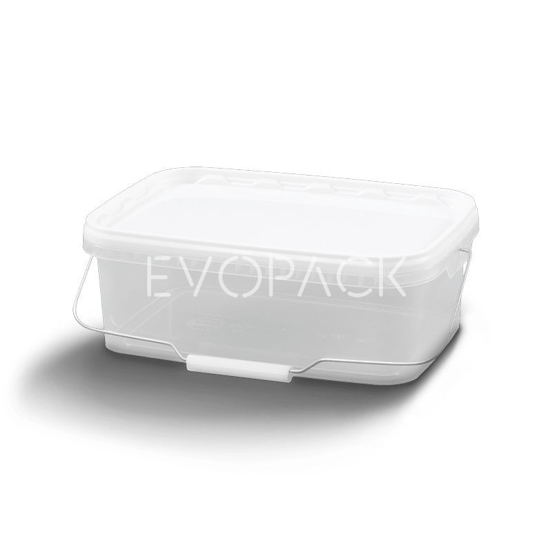 Plastic pail 80014 EVOPACK rectangular / with lid