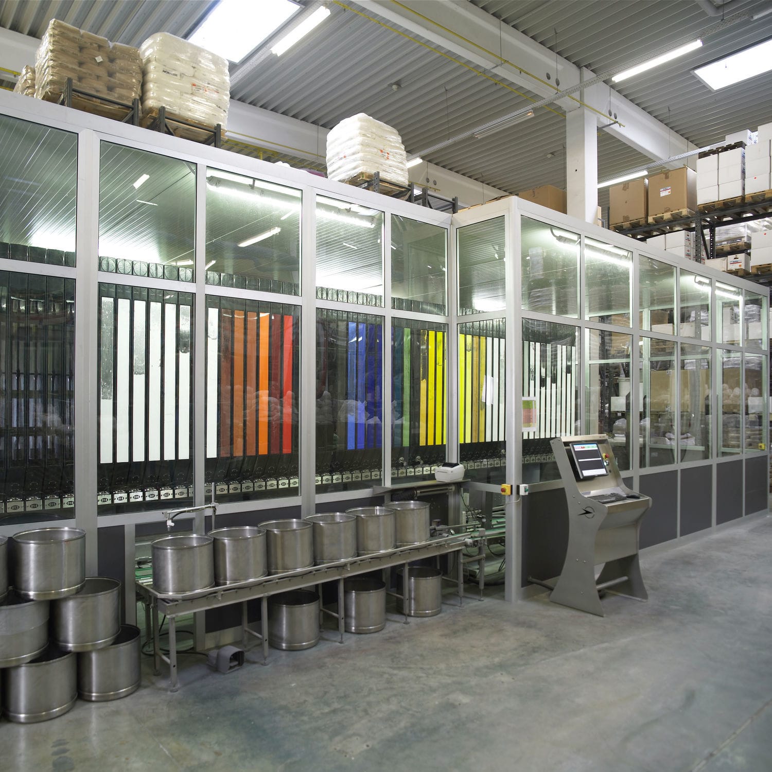 Powder dosing dispenser SUPERCOLOR LAWER weight / for the textile